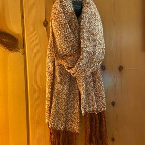 Mixit Scarf.  Oblong . Industrial Rust color ; Scarf Blanket . New.